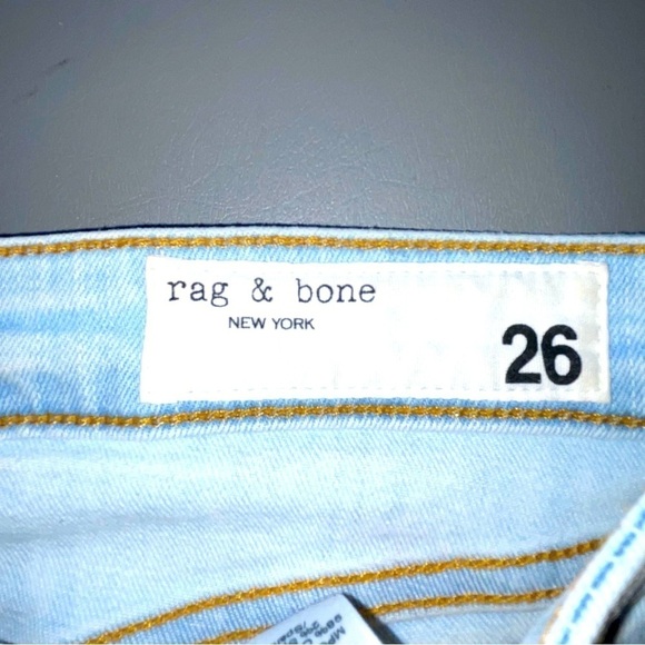 Rag & Bone Cate Mid-Rise Skinny Jeans – Light Blue, Size 26 - Picture 10 of 16